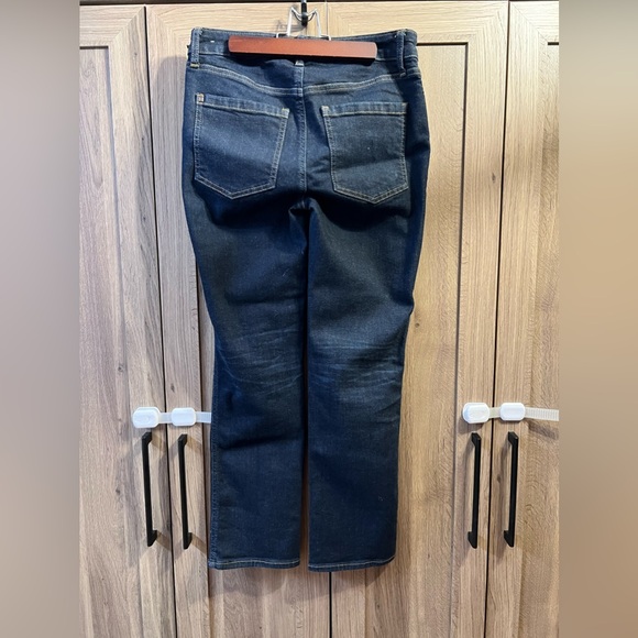 Chico's Jeans Size 2R Define Me Denim Straight Leg Ankle Inseam 26" Dark Wash - Picture 2 of 4